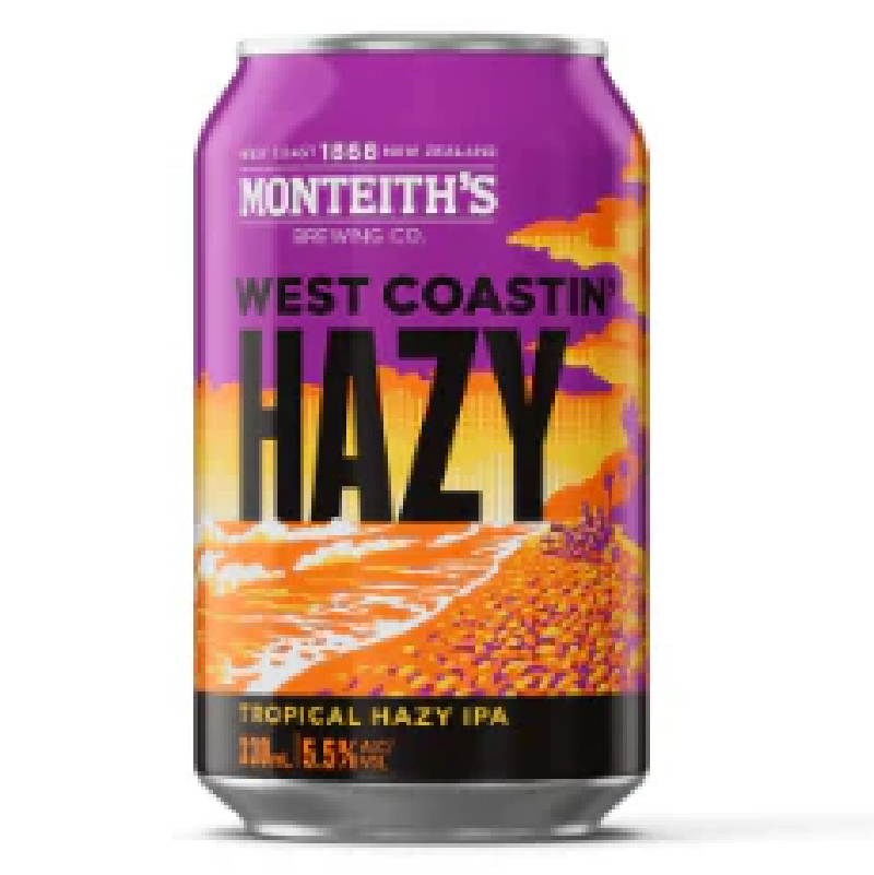 Private: Monteiths West Coastin’ Hazy IPA